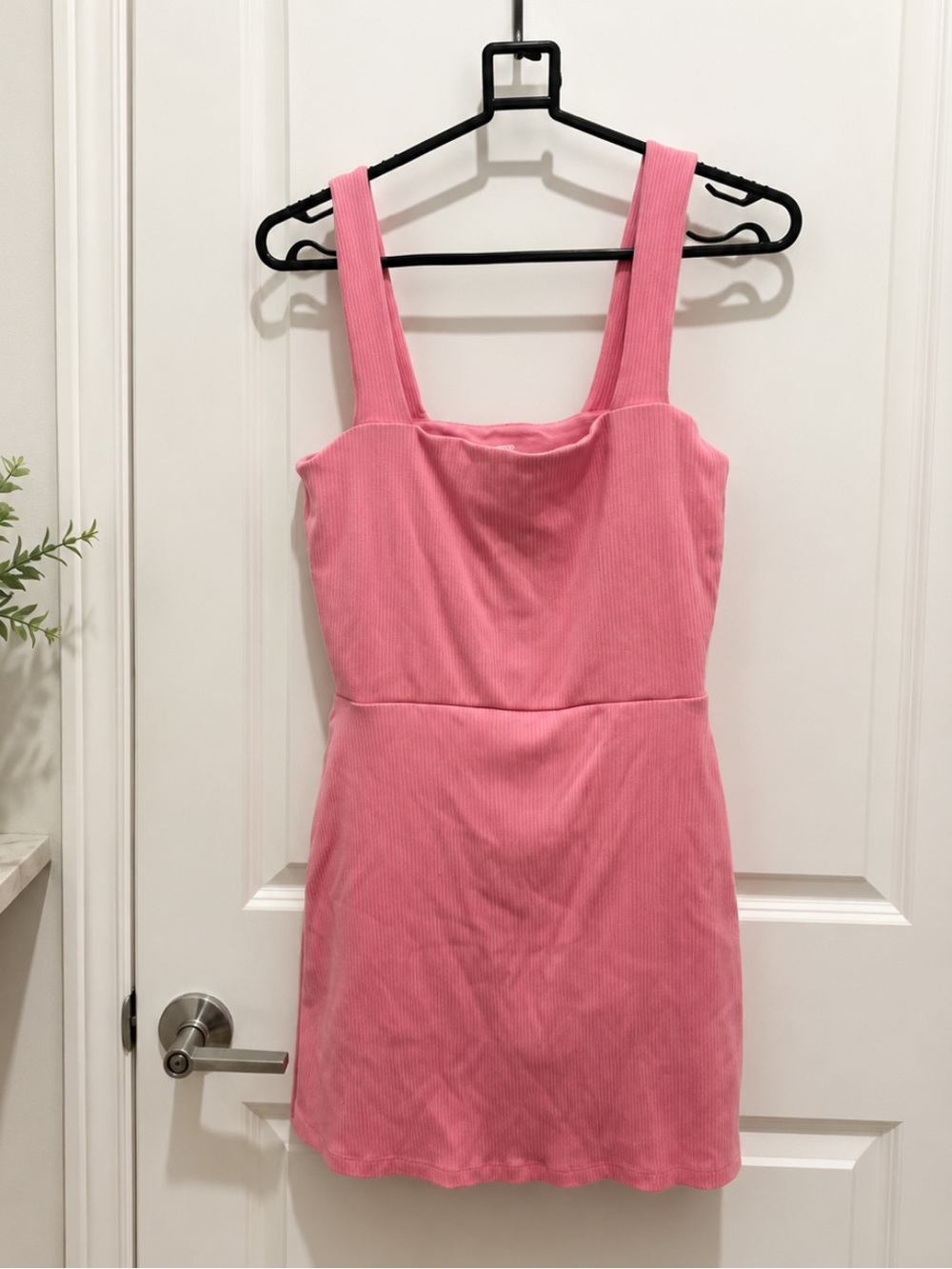 PINK Victoria’s Secret Ribbed Skort Mini Dress BuiltIn Shorts Pink Medium Tennis